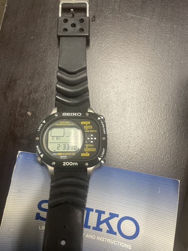 Rare Vintage Seiko Scuba Master M726-5A00 Men’s Digital Diver Sports Watch JDM