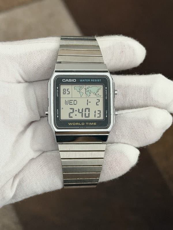 Rare Vintage Casio World Time A300U Men’s Digital Watch Module 643 JDM 1980s