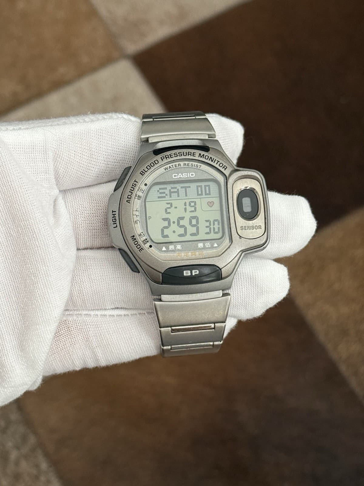 Rare Vintage Casio BP-1B Blood Pressure Monitor Men’s Digital Sports Watch JDM