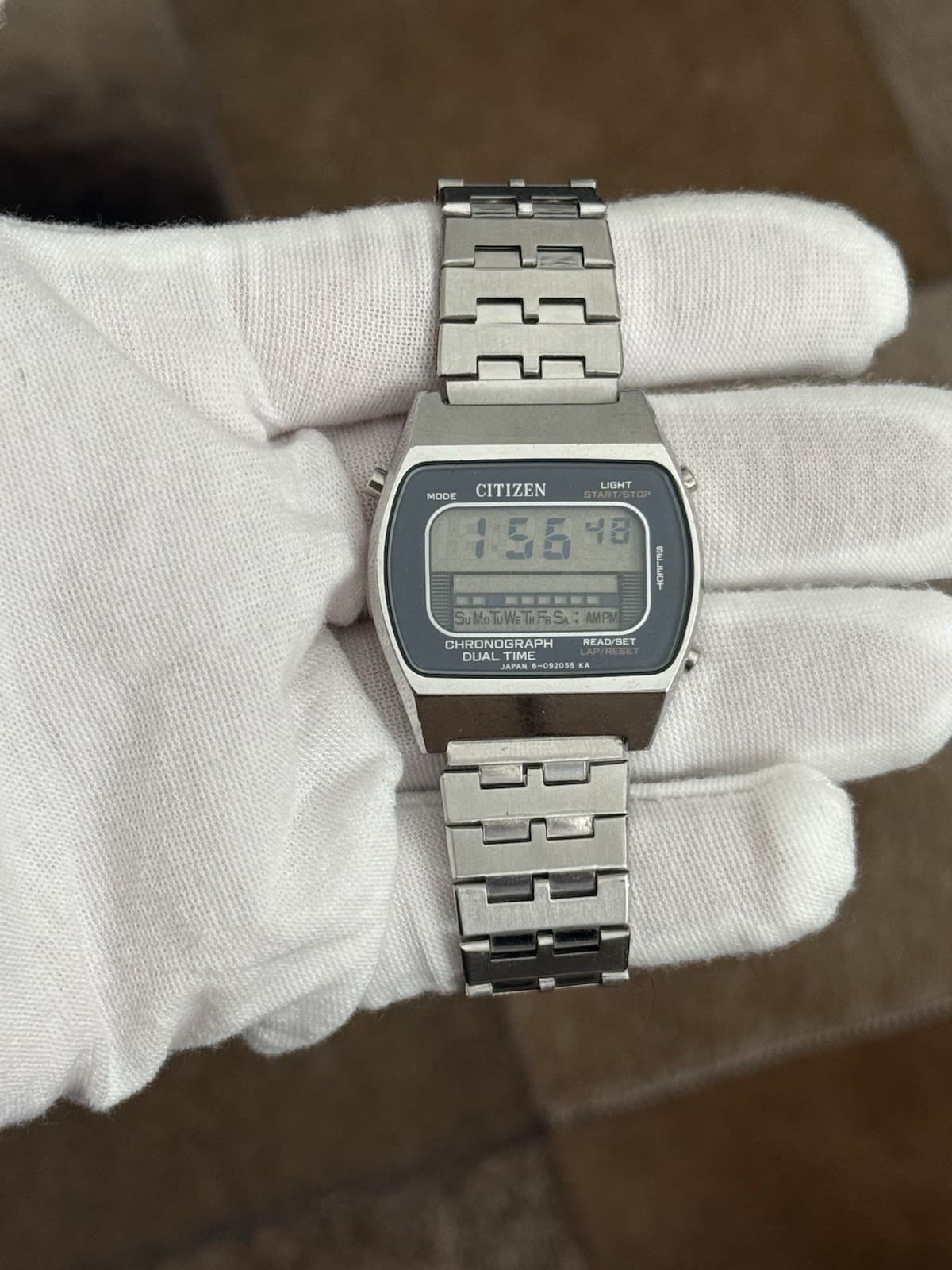 Rare Vintage Citizen Chronograph Dual Time Men’s Digital Sports Watch JDM 1970s