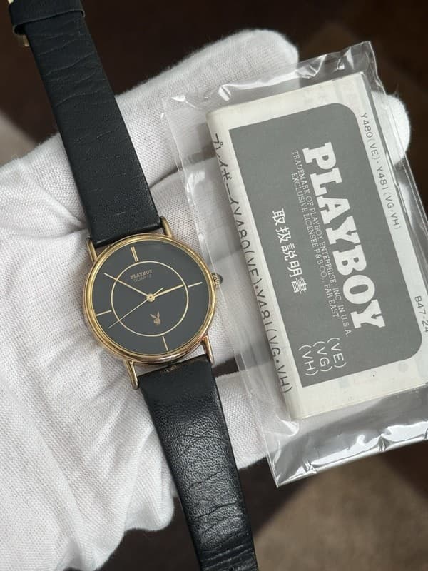 Rare Vintage Seiko x Playboy Y480-0460 Men’s Quartz Dress Watch JDM 1980s