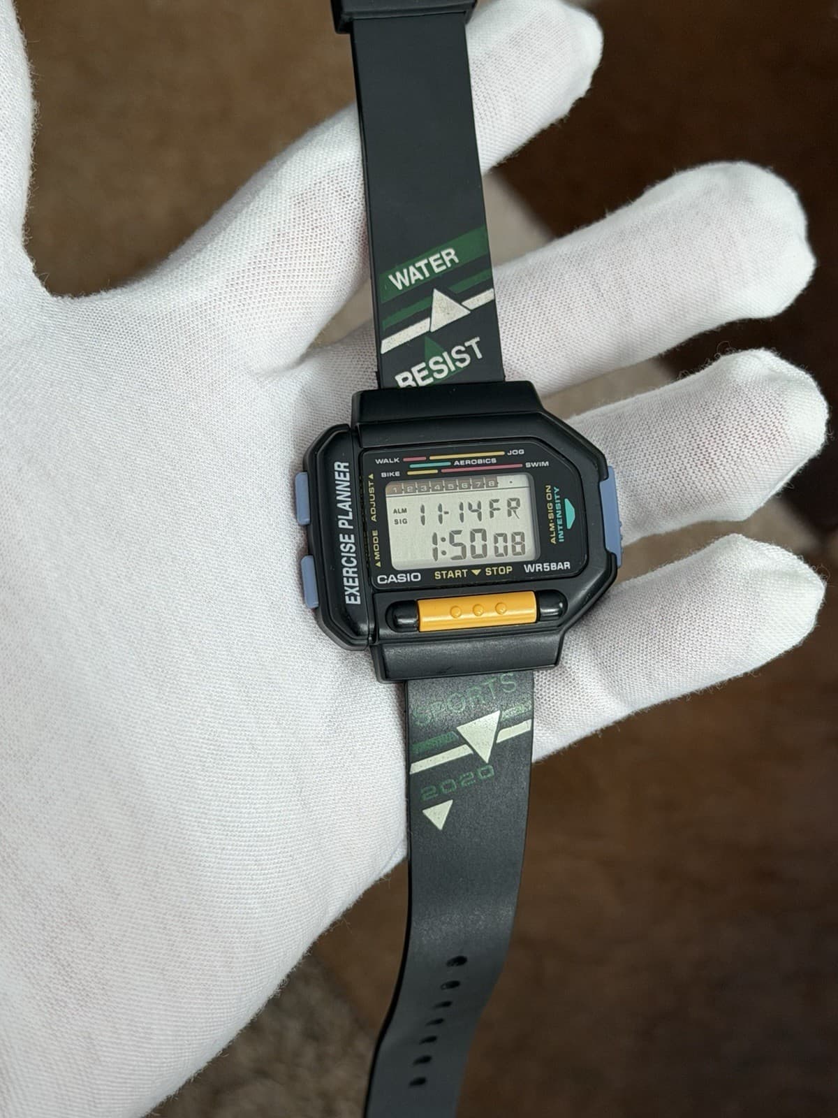 Rare Vintage Casio Exercise Planner EXP-10 Men’s Digital Sports Watch JDM 1990s
