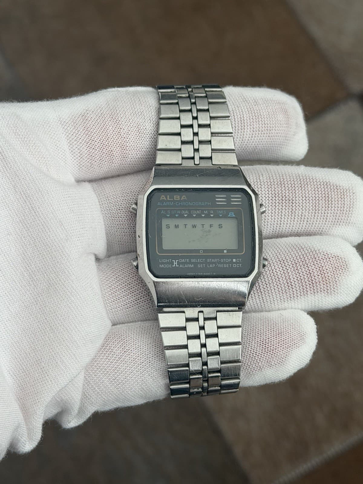 Rare Vintage Alba Alarm Chronograph Y749-5000 Men’s Digital Sports Watch JDM 80s