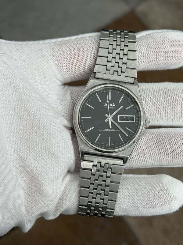 Rare Vintage Alba Quartz Y743-8A10 Men’s Kanji Classic Dress Watch JDM 1980s