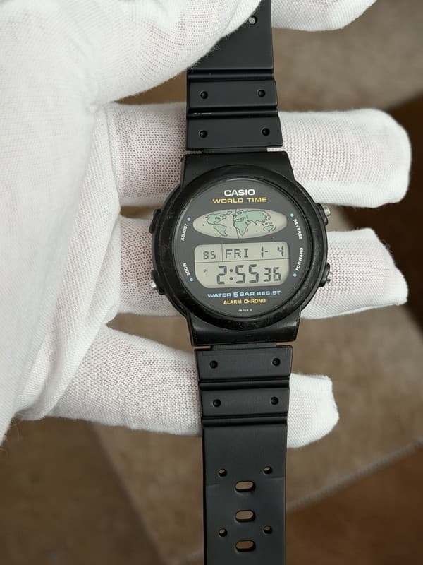 Rare Vintage Casio World Time W-60U Men’s Digital Sports Watch JDM 1980s