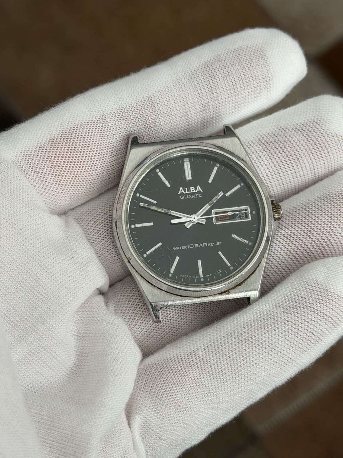 Rare Vintage Alba Quartz Y143-8280 Men’s Kanji Classic Dress Watch JDM 1980s