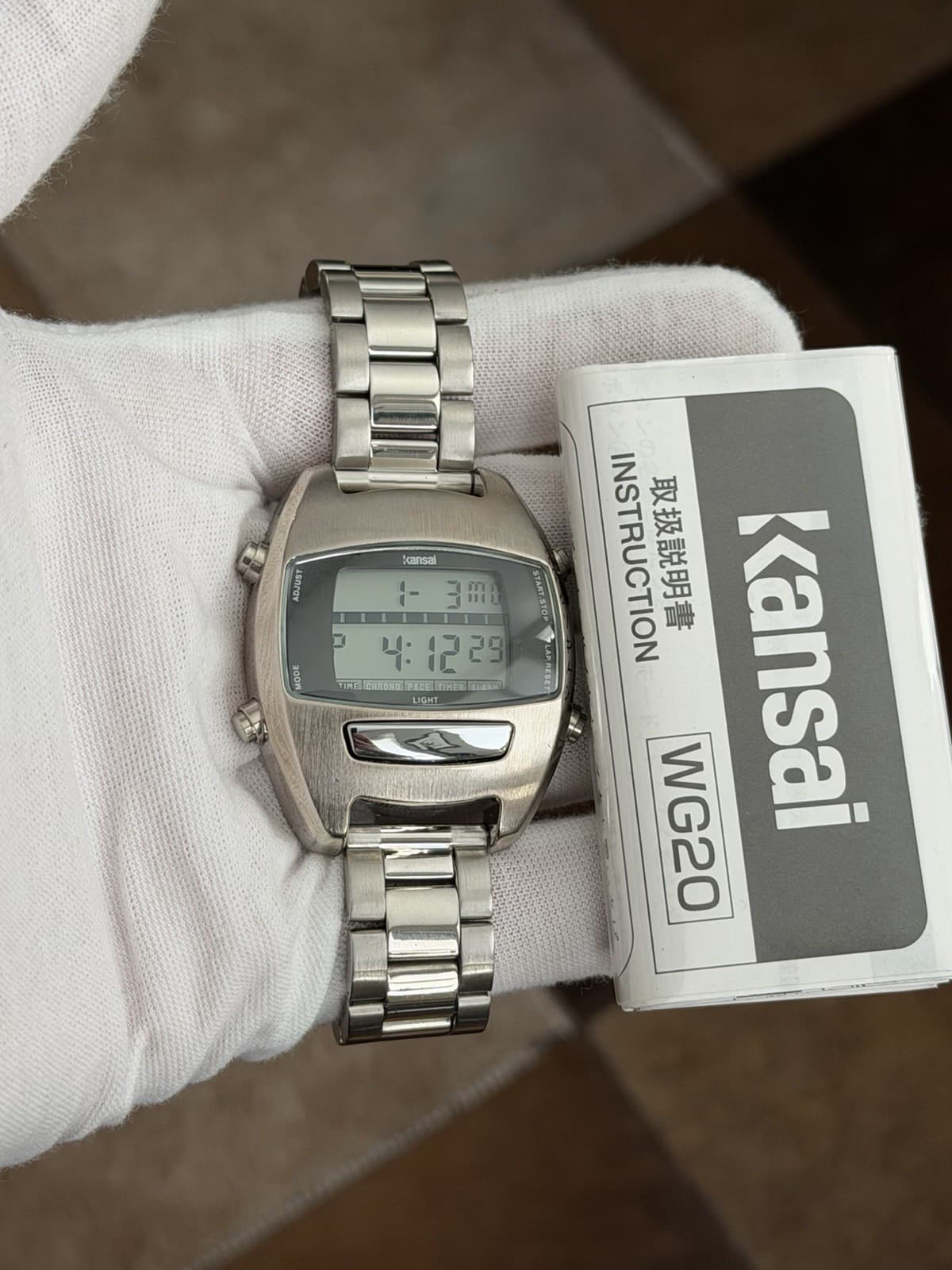 NOS Rare Vintage Kansai WG20 Men’s Digital Sports Watch JDM 1990s