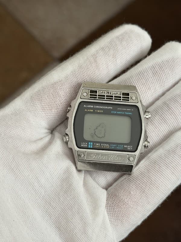 Rare Vintage Seiko Silver Wave A259-5090 Men’s Digital Sport Watch JDM 1970s