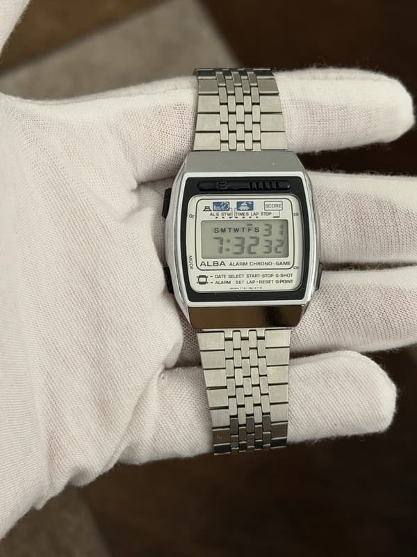 Rare Vintage Alba Alarm Chrono Game Y761-5010 Men’s Digital Sports Watch JDM 80s
