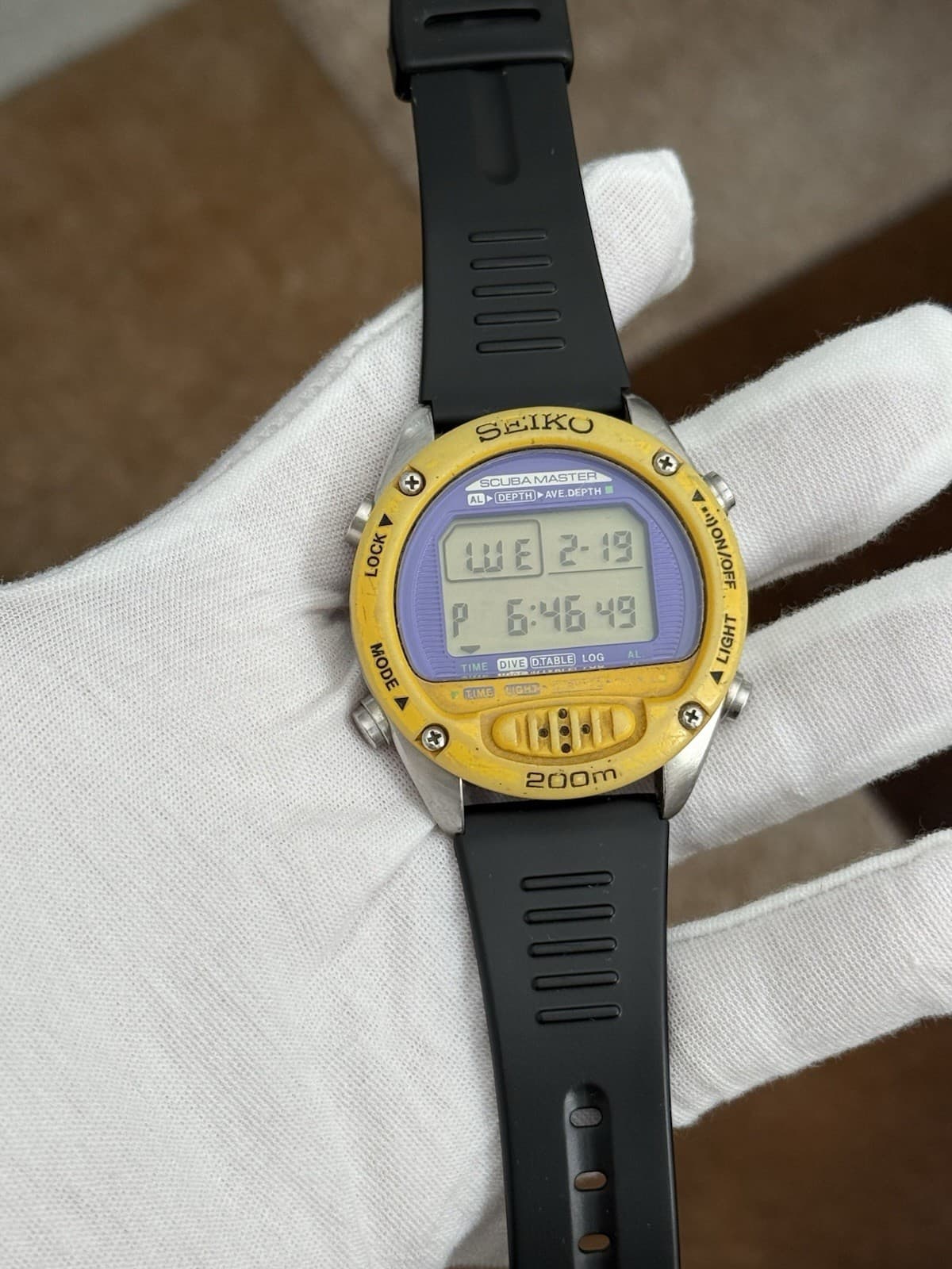 Rare Vintage Seiko Scuba Master M705-5A0A Men’s Digital Diver Watch JDM 1990s