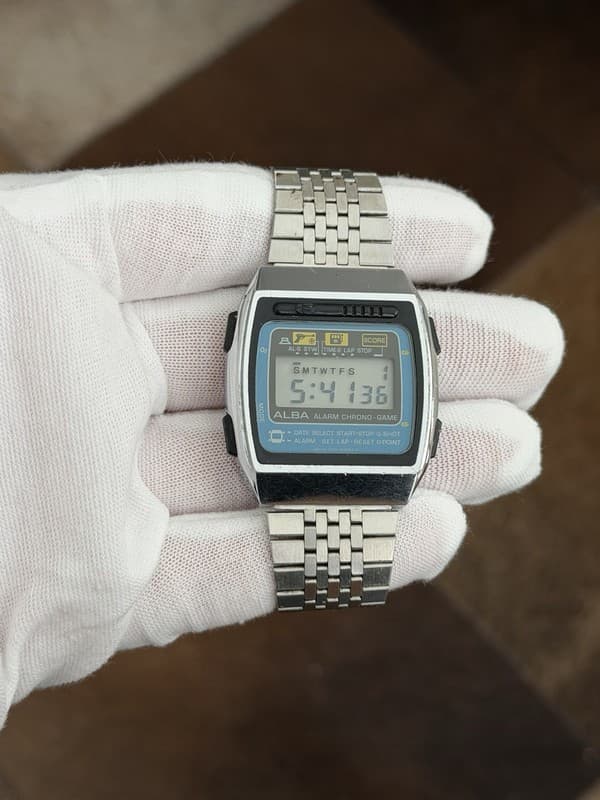 Rare Vintage Alba Alarm Chrono Game Y760-5000 Men’s Digital Sports Watch JDM 80s