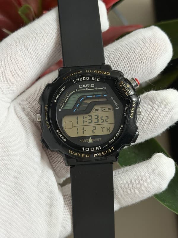 Rare Vintage Casio Speed Trainer STR-1000 Men’s Digital Sports Watch JDM 1980s