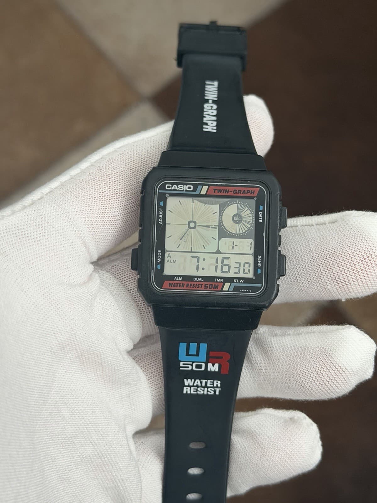 Rare Vintage Casio Twin Graph AE-20W Men’s Digital Sports Watch JDM 1980s