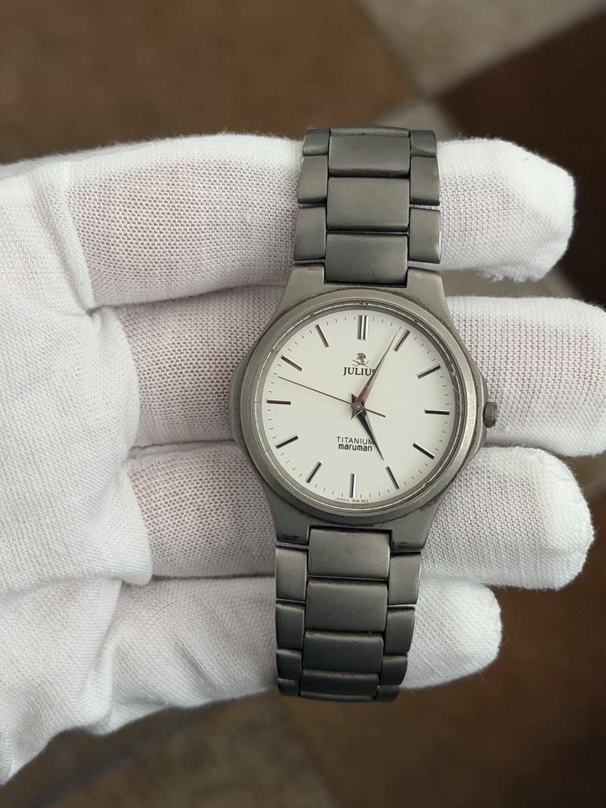 Rare Vintage Maruman Julius Titanium JU01 Men’s Quartz Sports Watch JDM 1990s