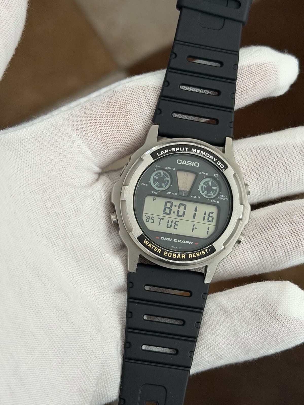 Vintage Casio Digi Graph DW-3100 Men’s Digital Sports Watch JDM 1980s