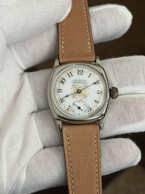 Vintage Waltham Art Deco Fancy Enamel Dial WGF Men’s Classic Dress Watch 1920s