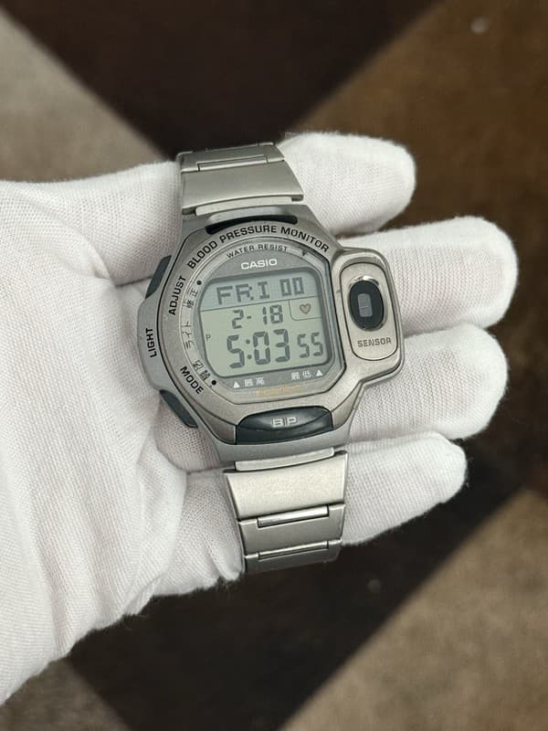 Rare Vintage Casio BP-1B Blood Pressure Monitor Men’s Digital Sports Watch JDM