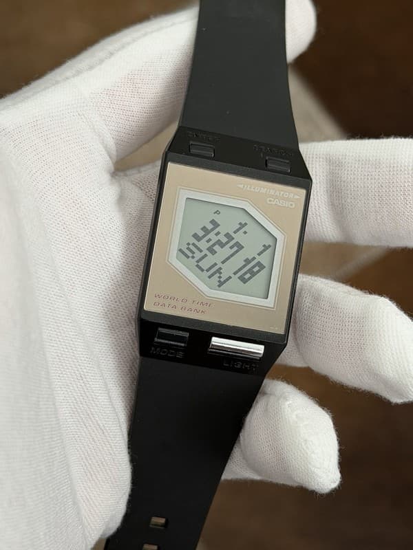 Rare Vintage Casio FS-00 World Time Data Bank Men’s Digital Film Watch JDM 1990s