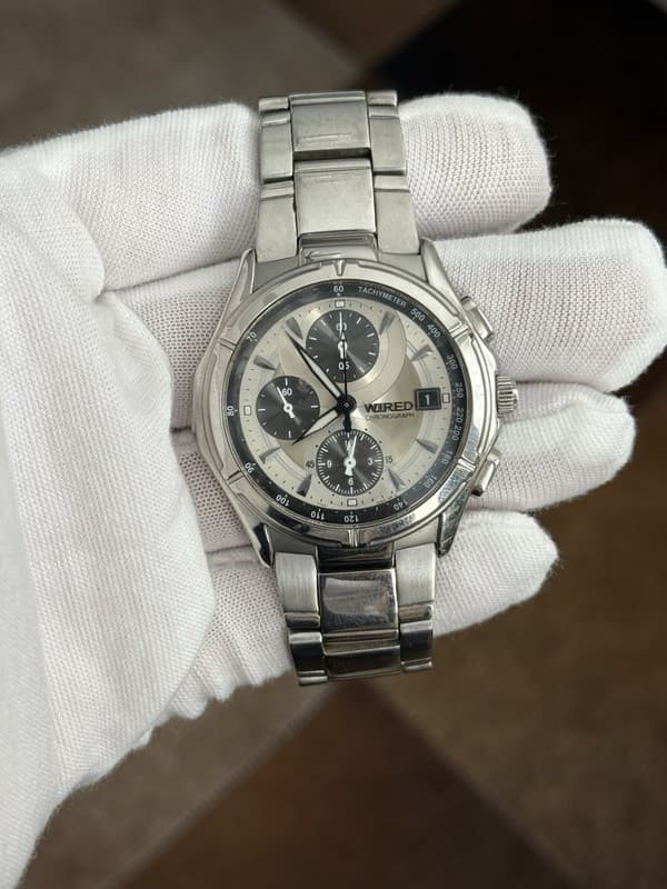 Rare Vintage Seiko Wired 7T92-0GB0 Chronograph Men’s Sports Watch JDM 1990s