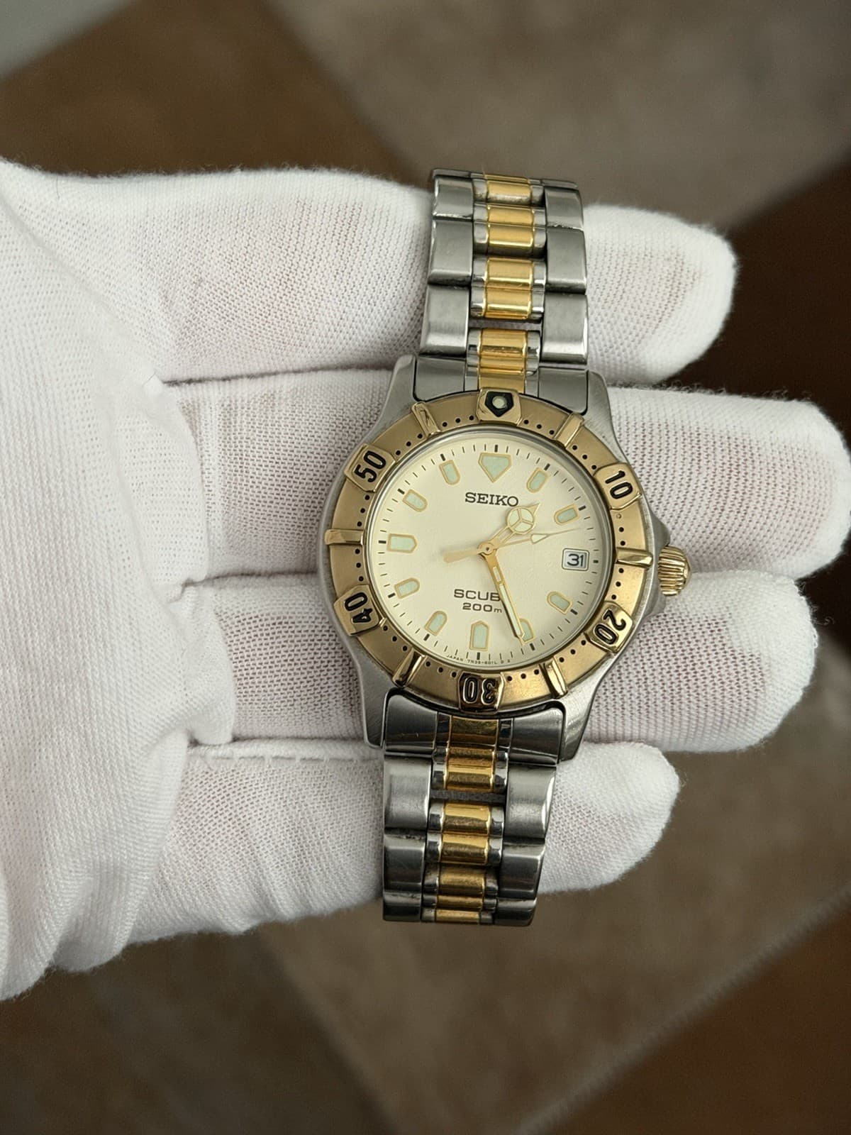 Rare Vintage Seiko Scuba 7N35-6010 Men’s Diver Sports Watch JDM 1990s