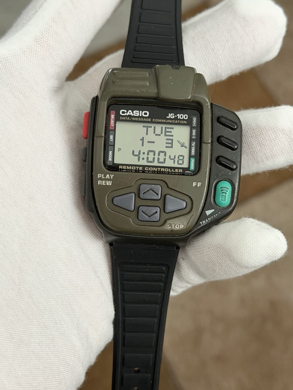 Rare Vintage Casio Super Cyber Cross JG-100 Men’s Digital Game Watch JDM 1990s