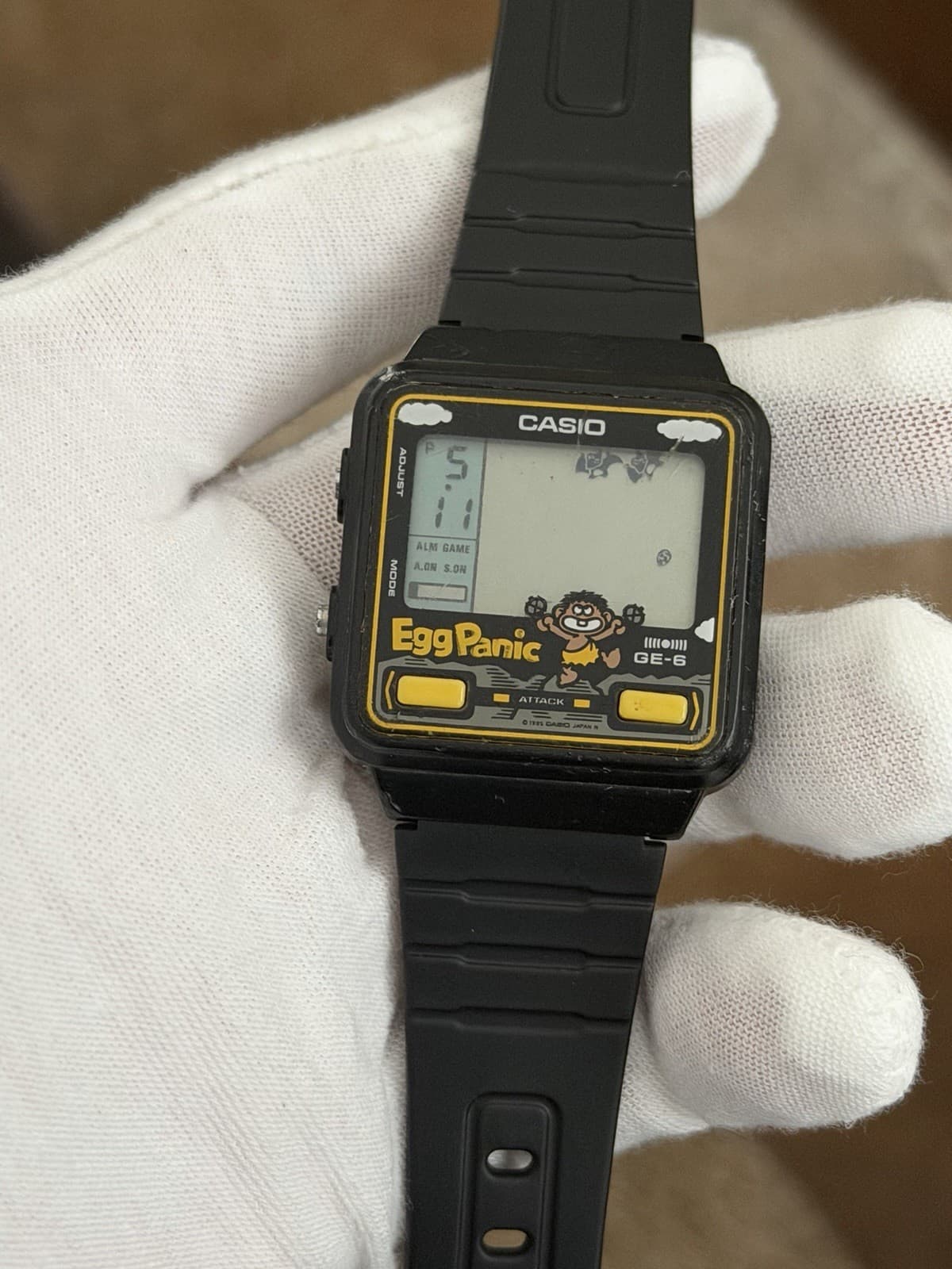 Rare Vintage Casio GE-6 Egg Panic Digital Game Watch JDM 1980s Module 499