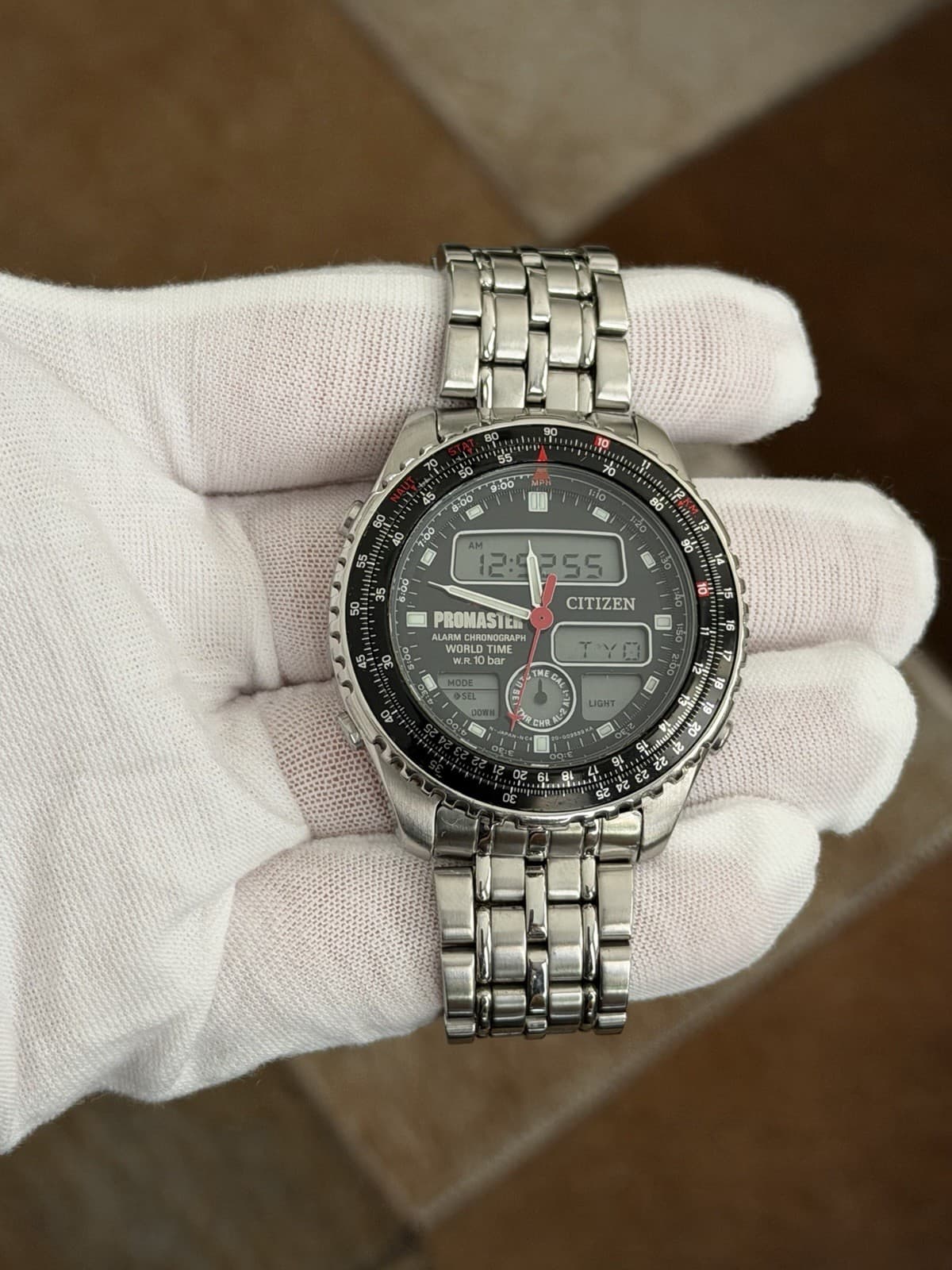 Rare Vintage Citizen Promaster C420 Men’s Ana-Digi Sports Watch JDM 1990s