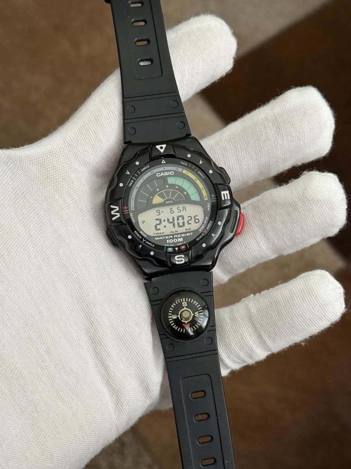 Rare Vintage Casio TRW-100 Sailing Timer Men’s Digital Sport Watch JDM 1990s