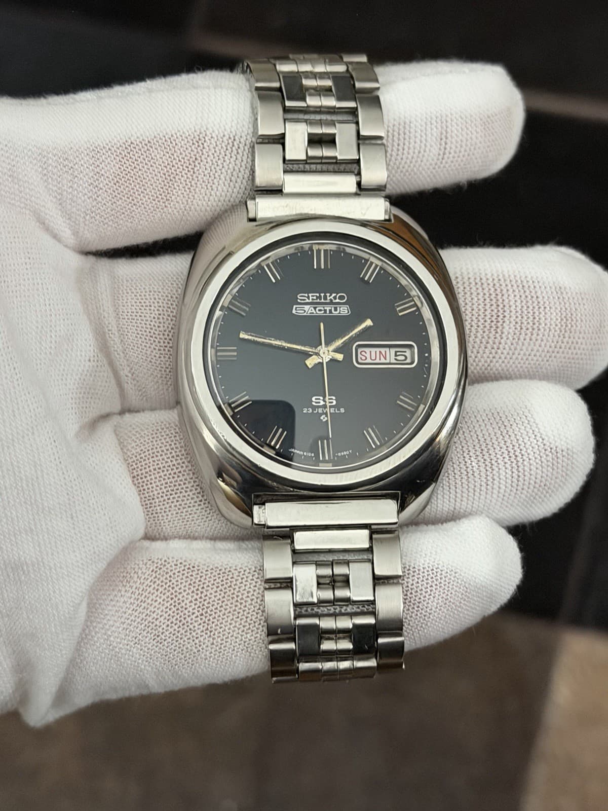 Rare Vintage Seiko 5 Actus 6106-8450 Men’s Automatic Dress Sports Watch JDM 60s