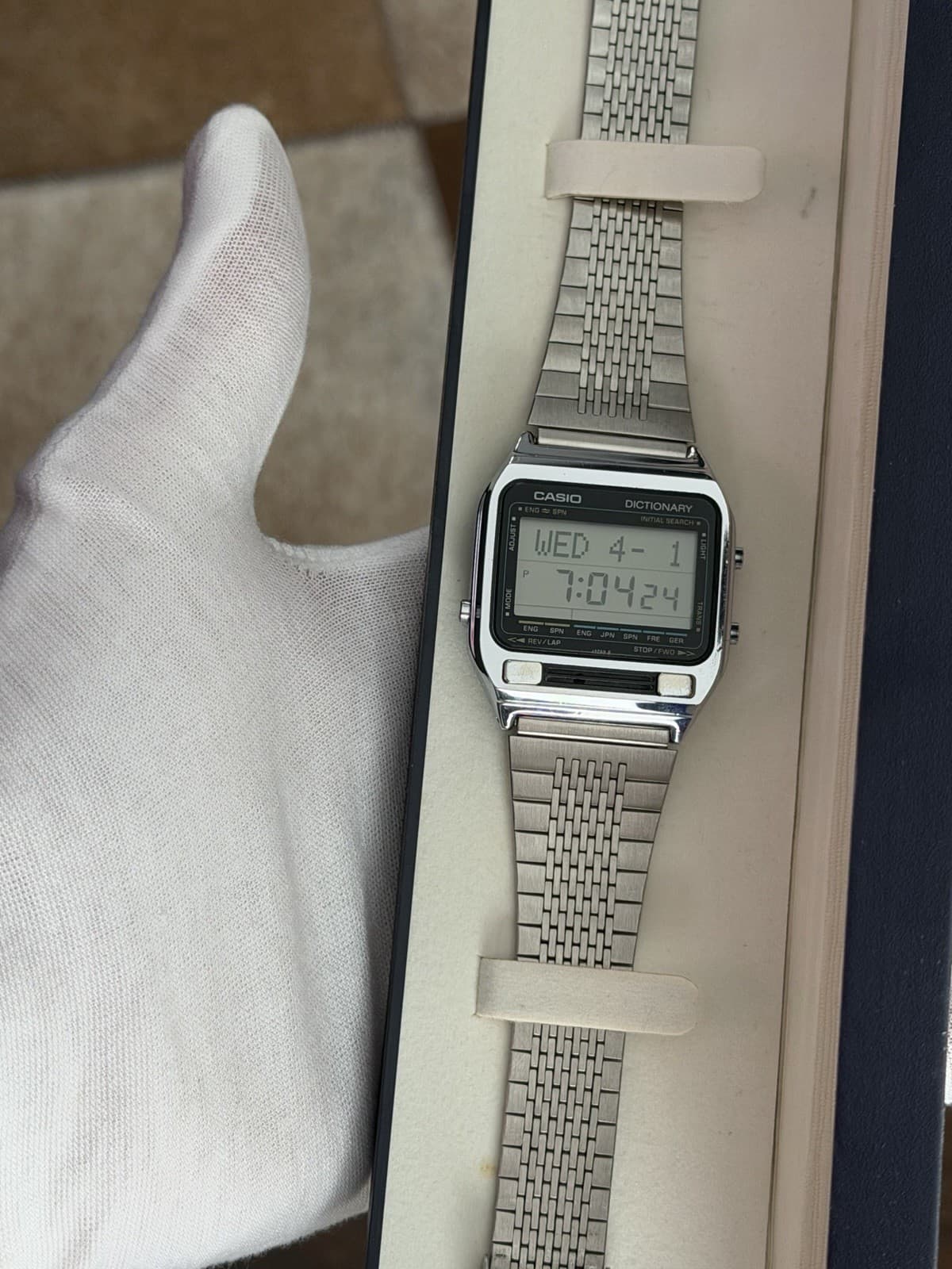 Rare Vintage Casio TE-2500 Men’s Digital Dictionary Watch Module 178 JDM 1980s
