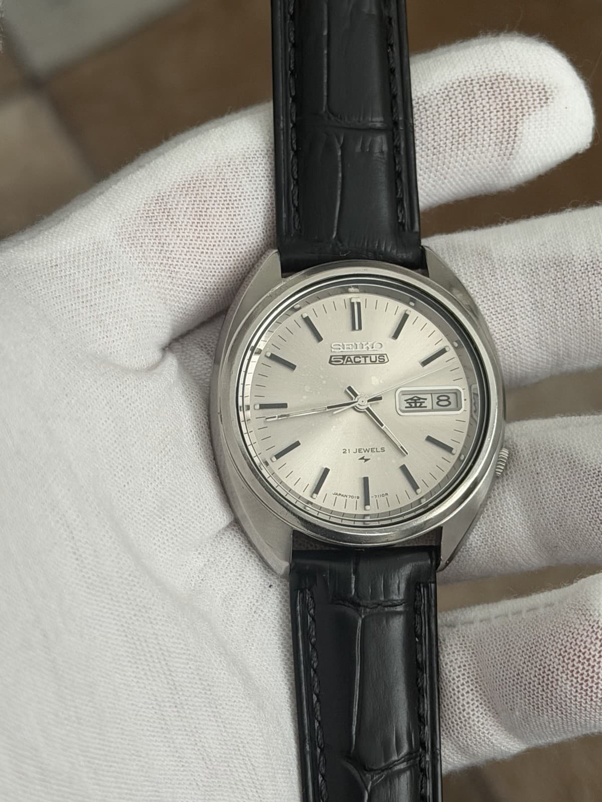 Rare Vintage Seiko 5 Actus 7019-7070 Men’s Automatic Dress Sports Watch JDM 70s