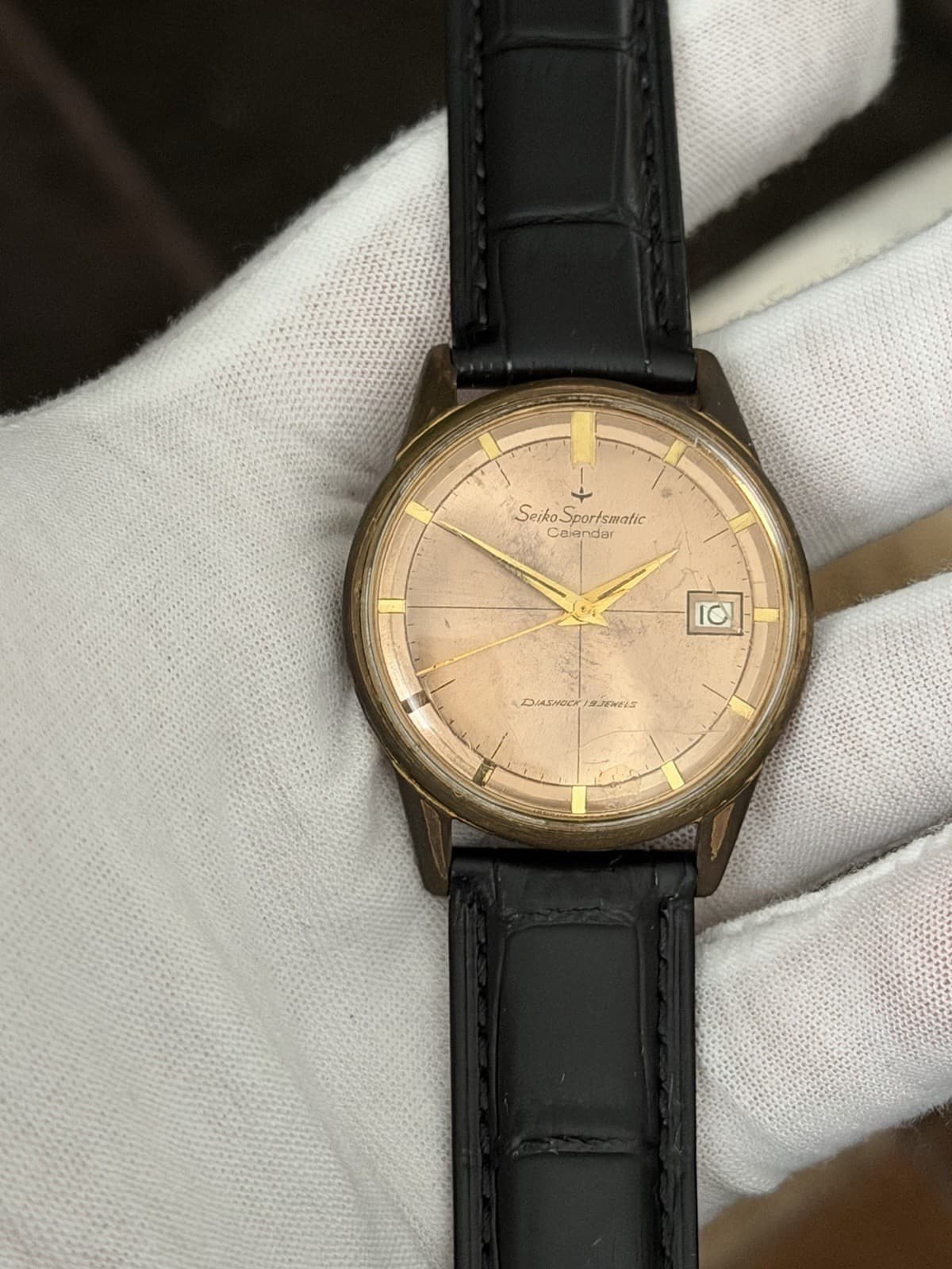 Rare Vintage Seiko Sportsmatic Calendar 15037D Men’s Automatic Watch JDM 1960s