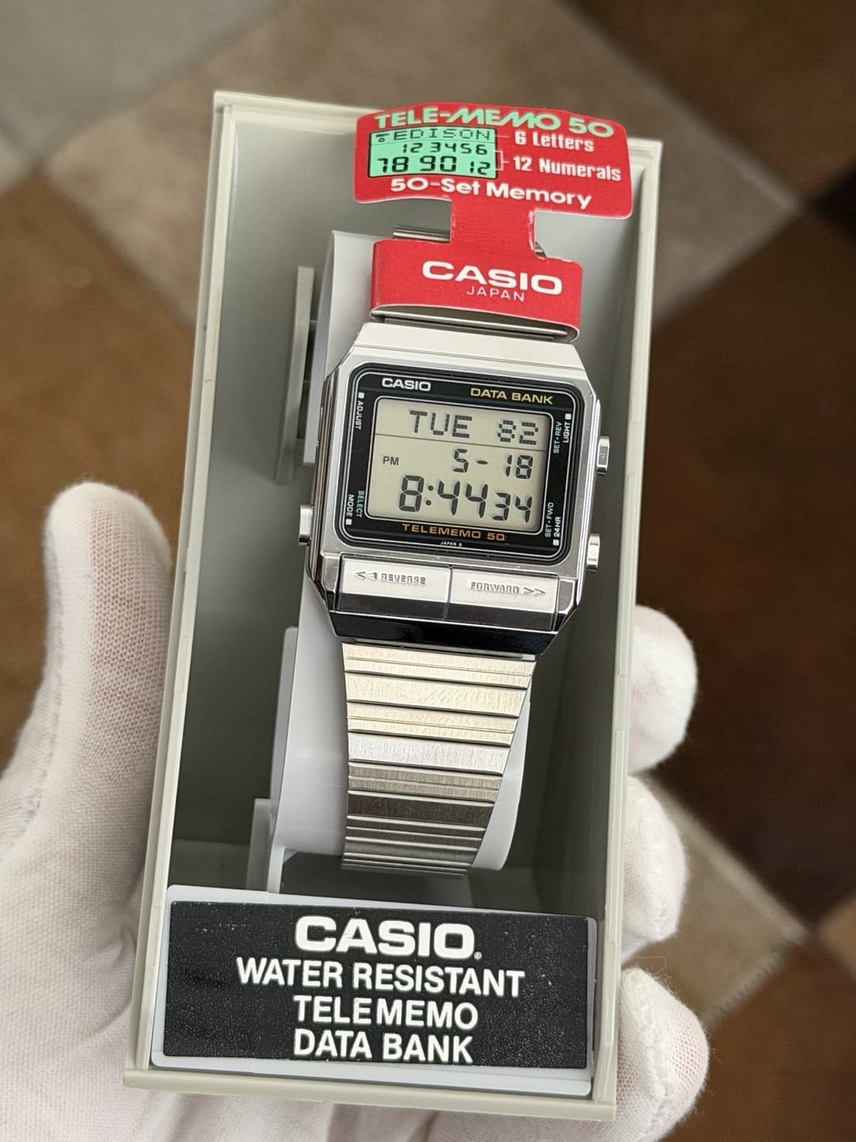 NOS Rare Vintage Casio Data Bank DB-500 Men’s Digital Watch JDM 1980s Module 262