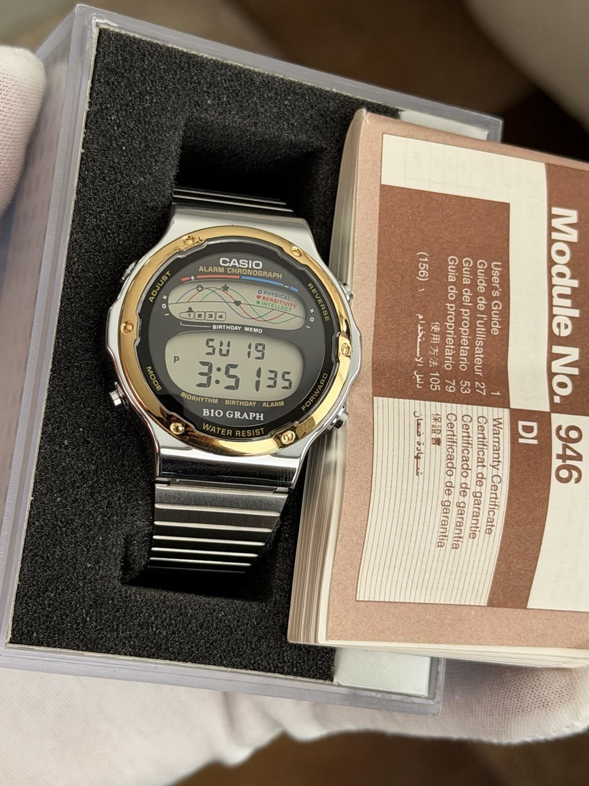 NOS Rare Vintage Casio Bio Graph BH-200 Men’s Digital Sports Watch JDM 1980s