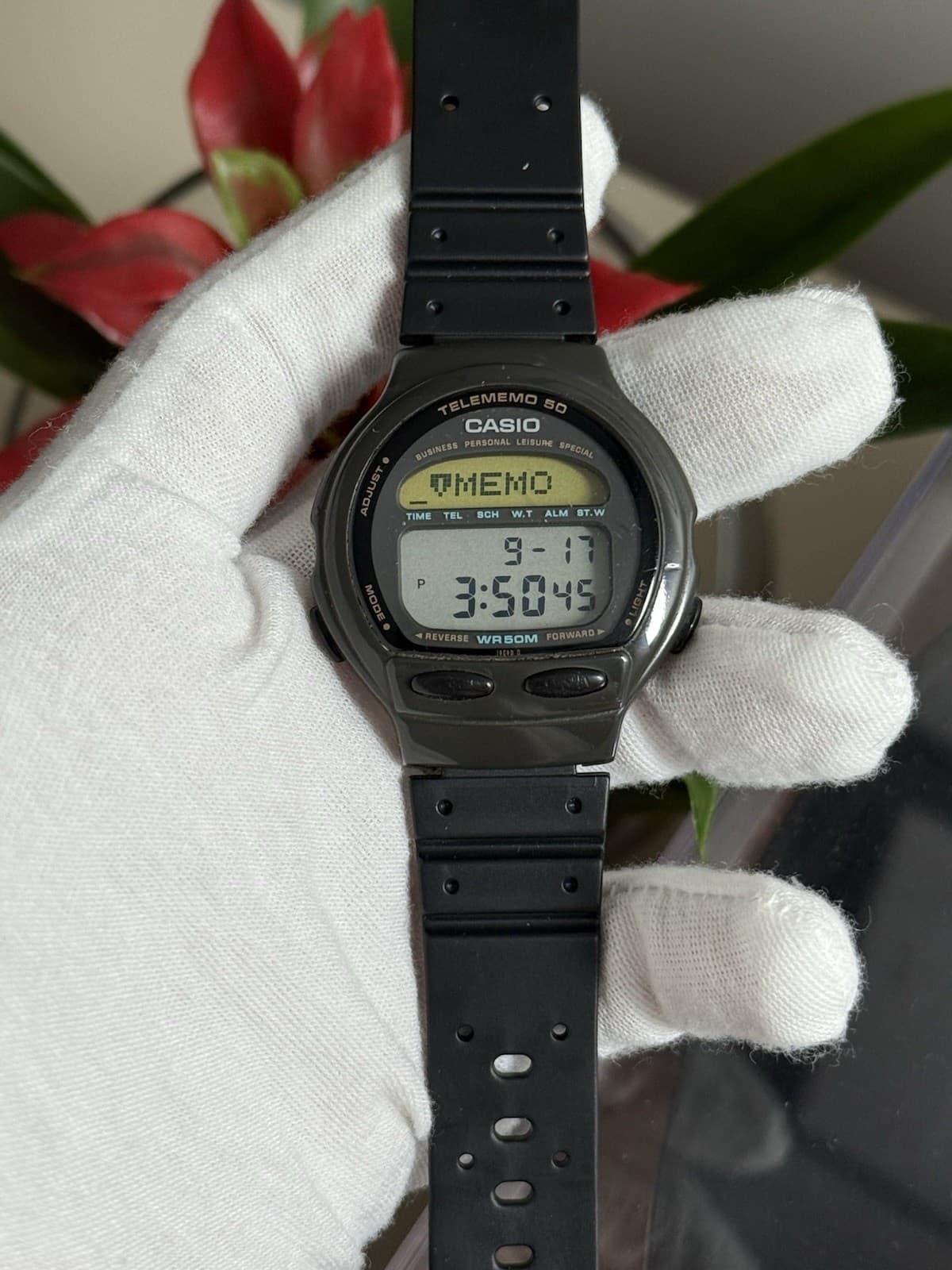 Rare Vintage Casio Data Bank Telememo 50 DB-56W Men’s Digital Watch JDM 1980s