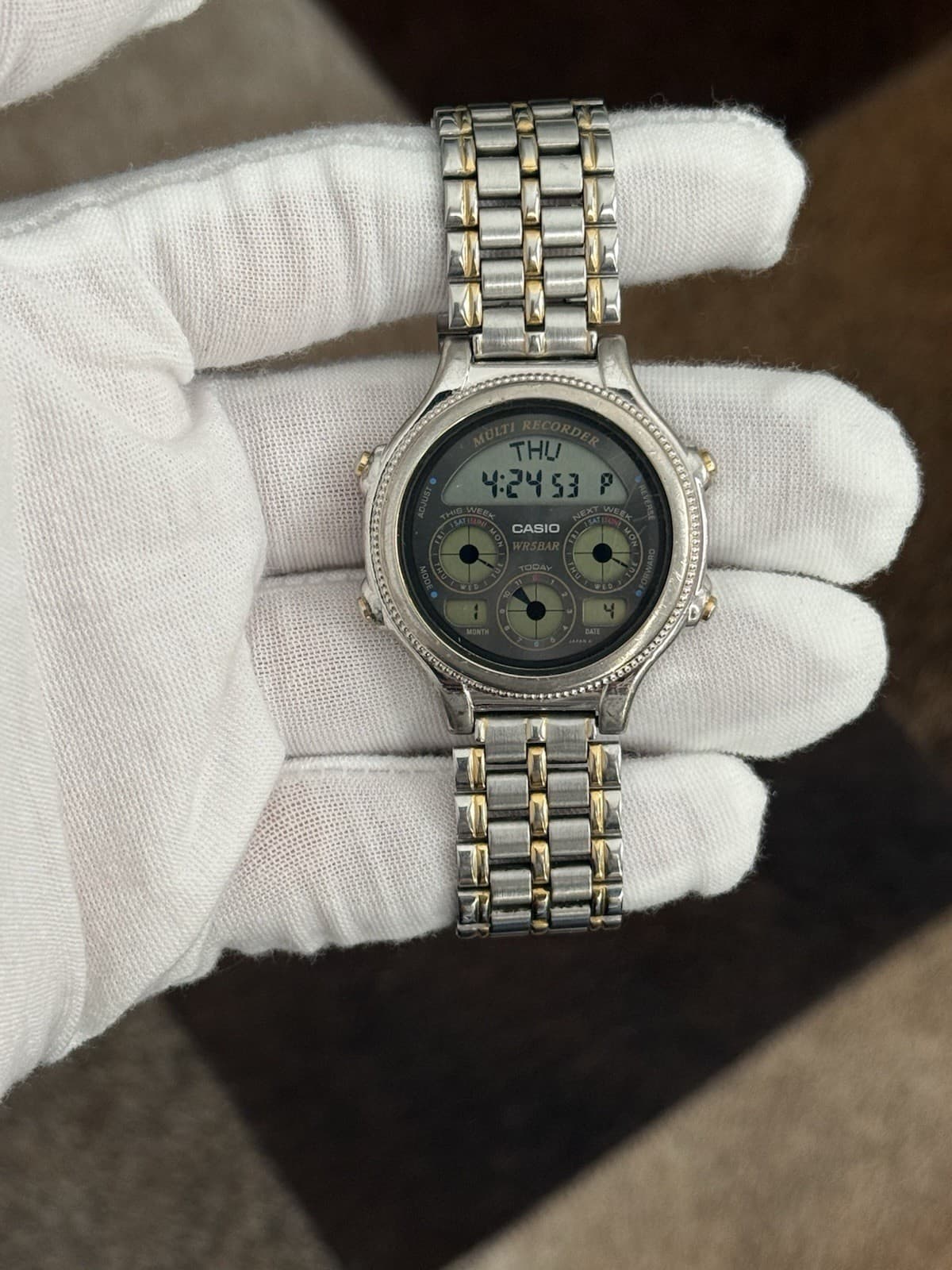 Rare Vintage Casio Multi Recorder BGR-160 Men’s Digital Watch Module 930 JDM 80s