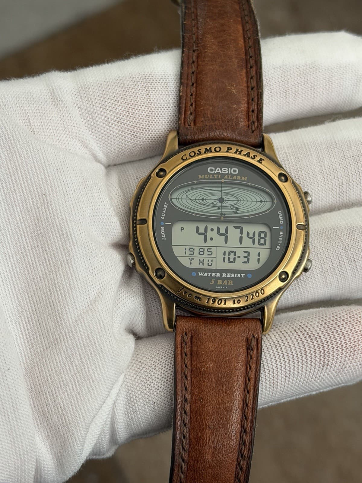 Rare Vintage Casio Cosmo Phase CGW-91 Men’s Digital Astronomy Sports Watch JDM