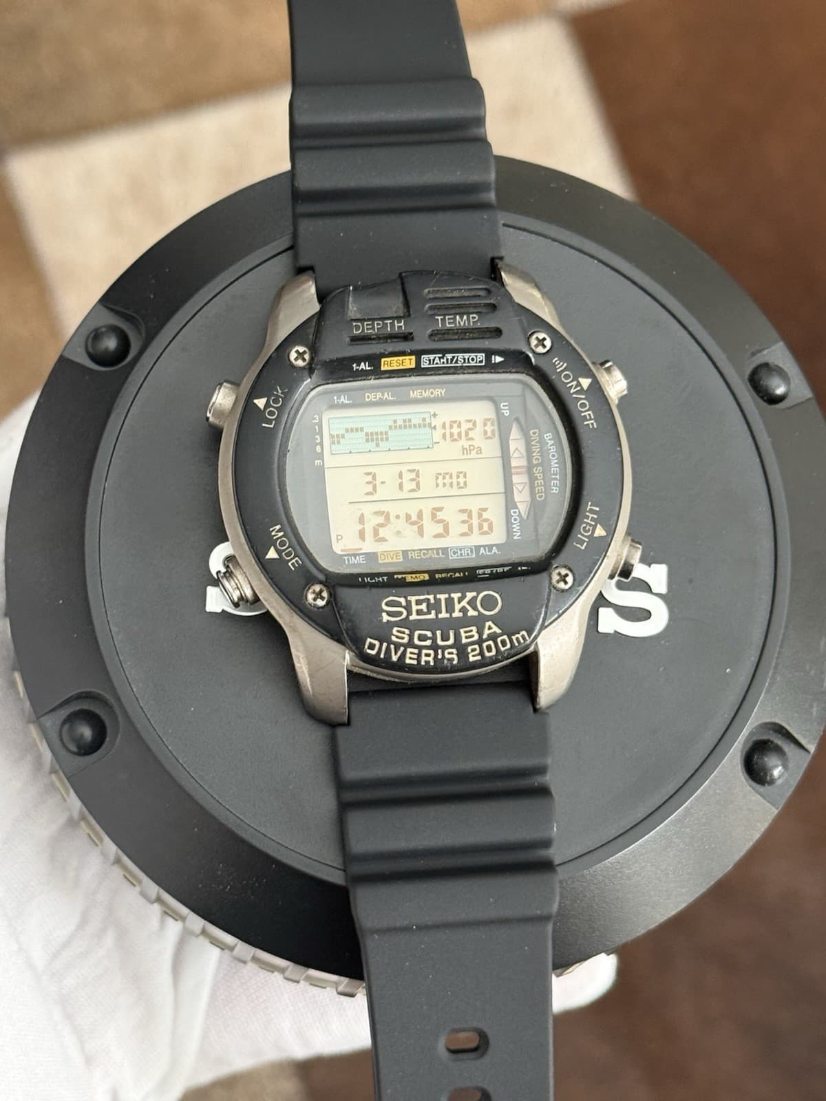 Rare Vintage Seiko Scuba M796-5A10 Men’s Digital Diver’s Sports Watch JDM 1990s