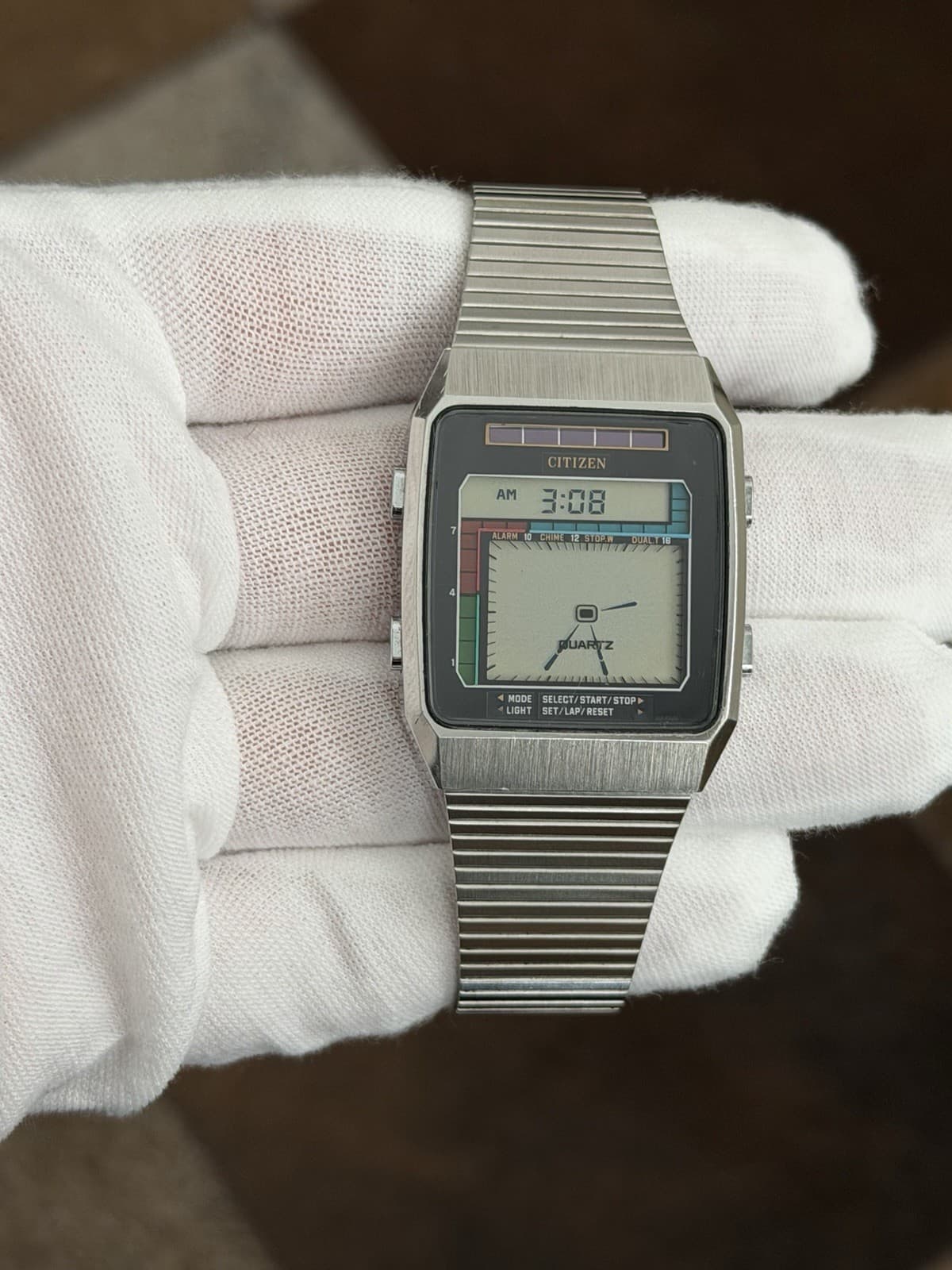 Rare Vintage Citizen CR-2014 Men’s Solar Digital Sports Watch JDM 1980s