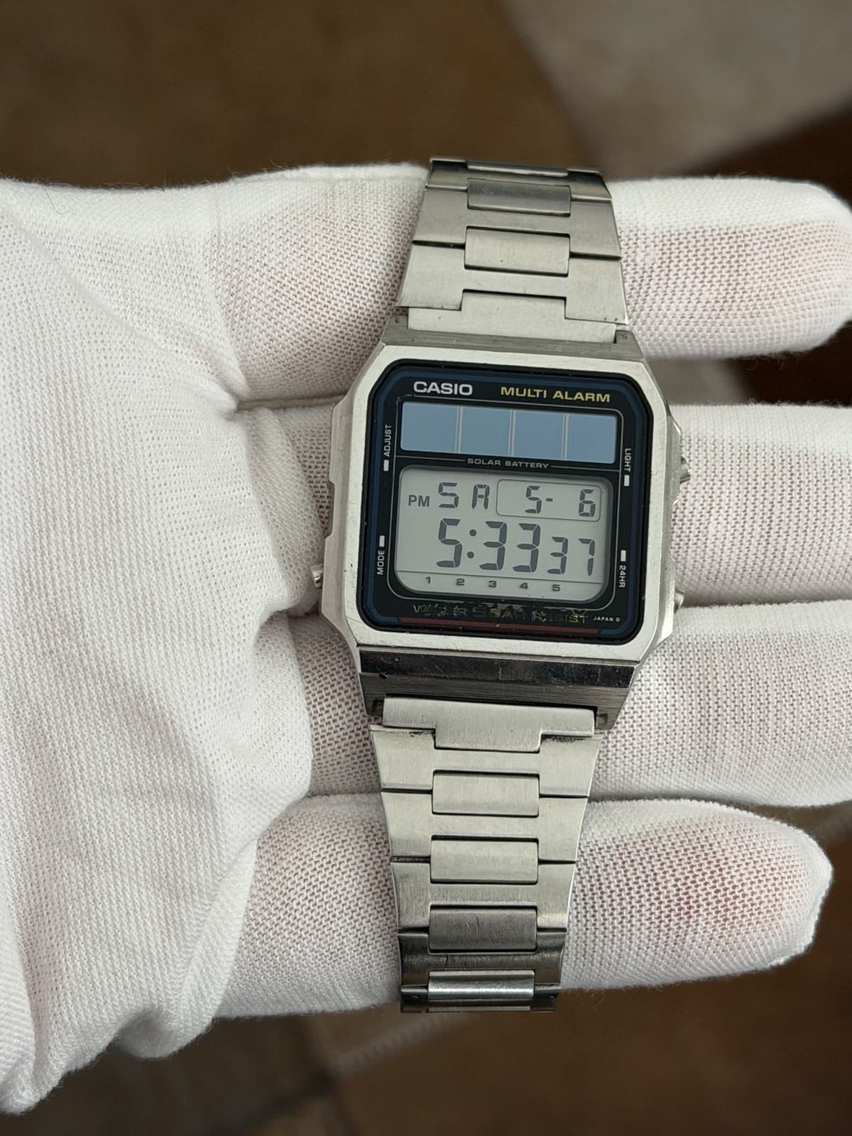 Rare Vintage Casio WL-50 Men’s Solar Digital Sports Watch JDM 1980s Module 617