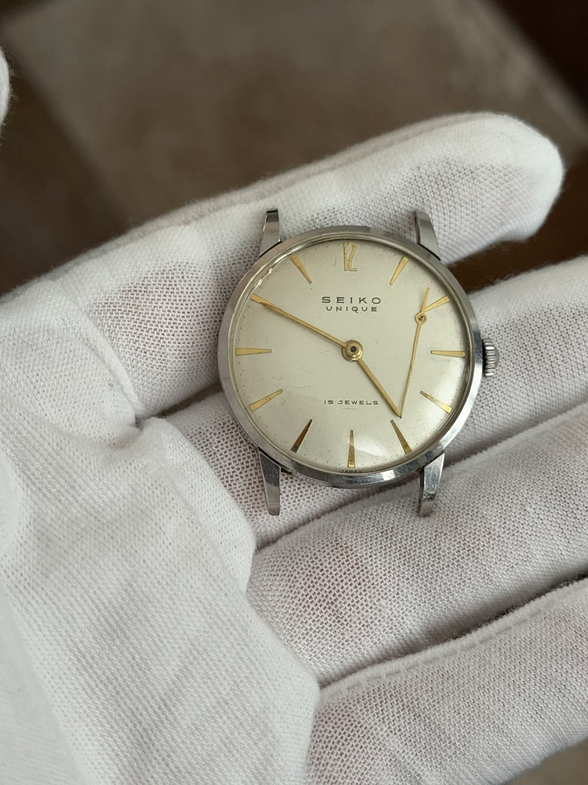 Rare Vintage Seiko Unique 14037 Seikosha 15J Men’s Classic Dress Watch JDM 1950s