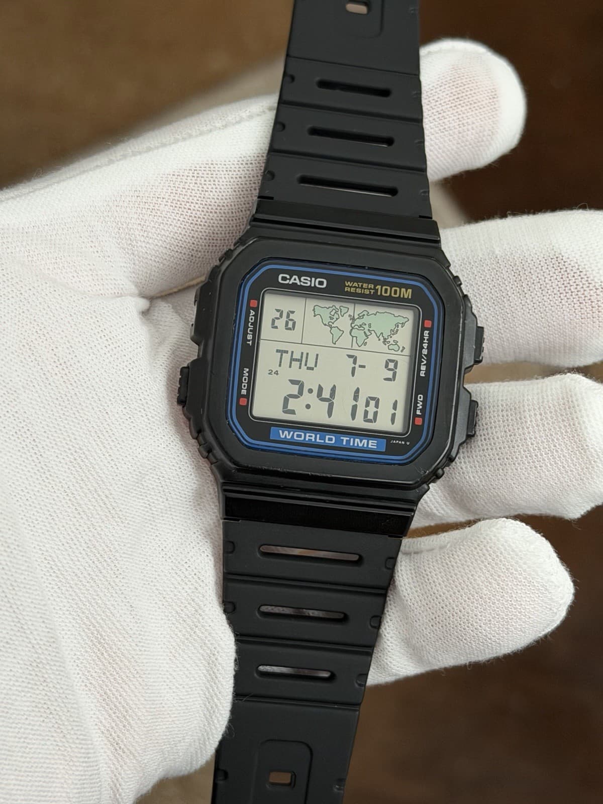 Rare Vintage Casio World Time W-520U Men’s Digital Sports Watch JDM 1980s