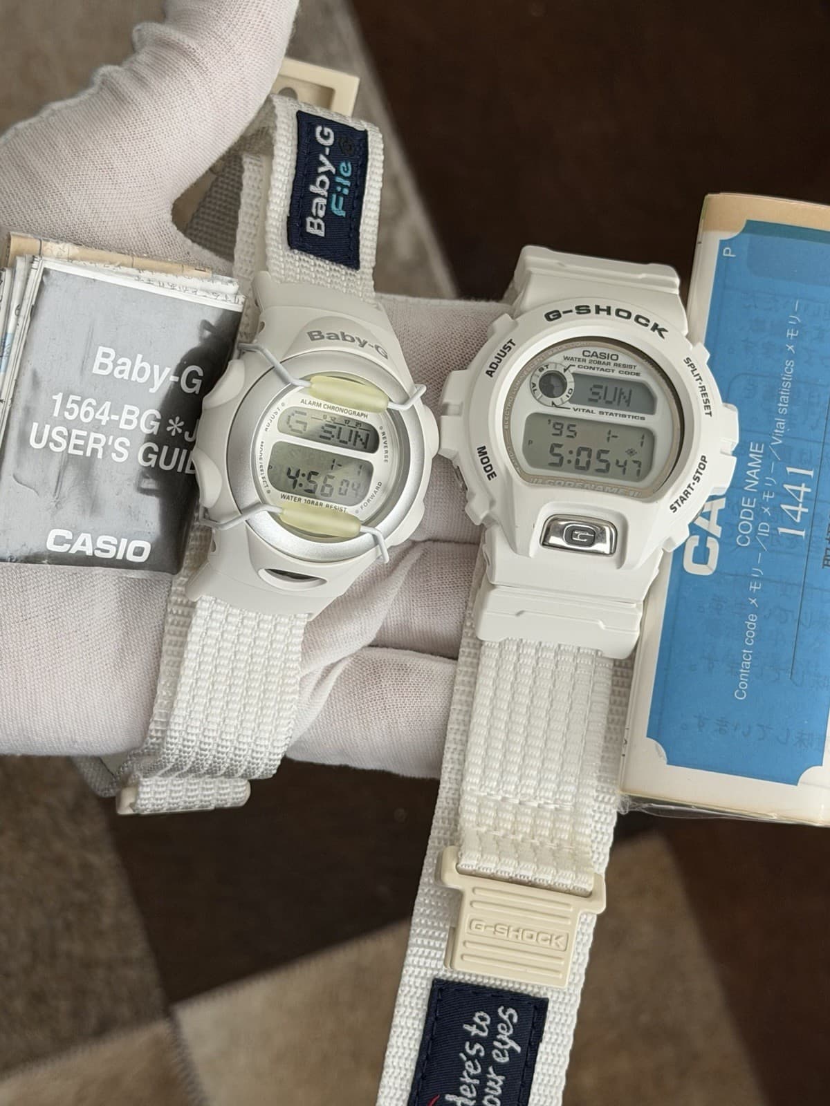 NOS Rare Vintage Casio G-Shock Lover’s Collection Devil & Angel Two Watch Set