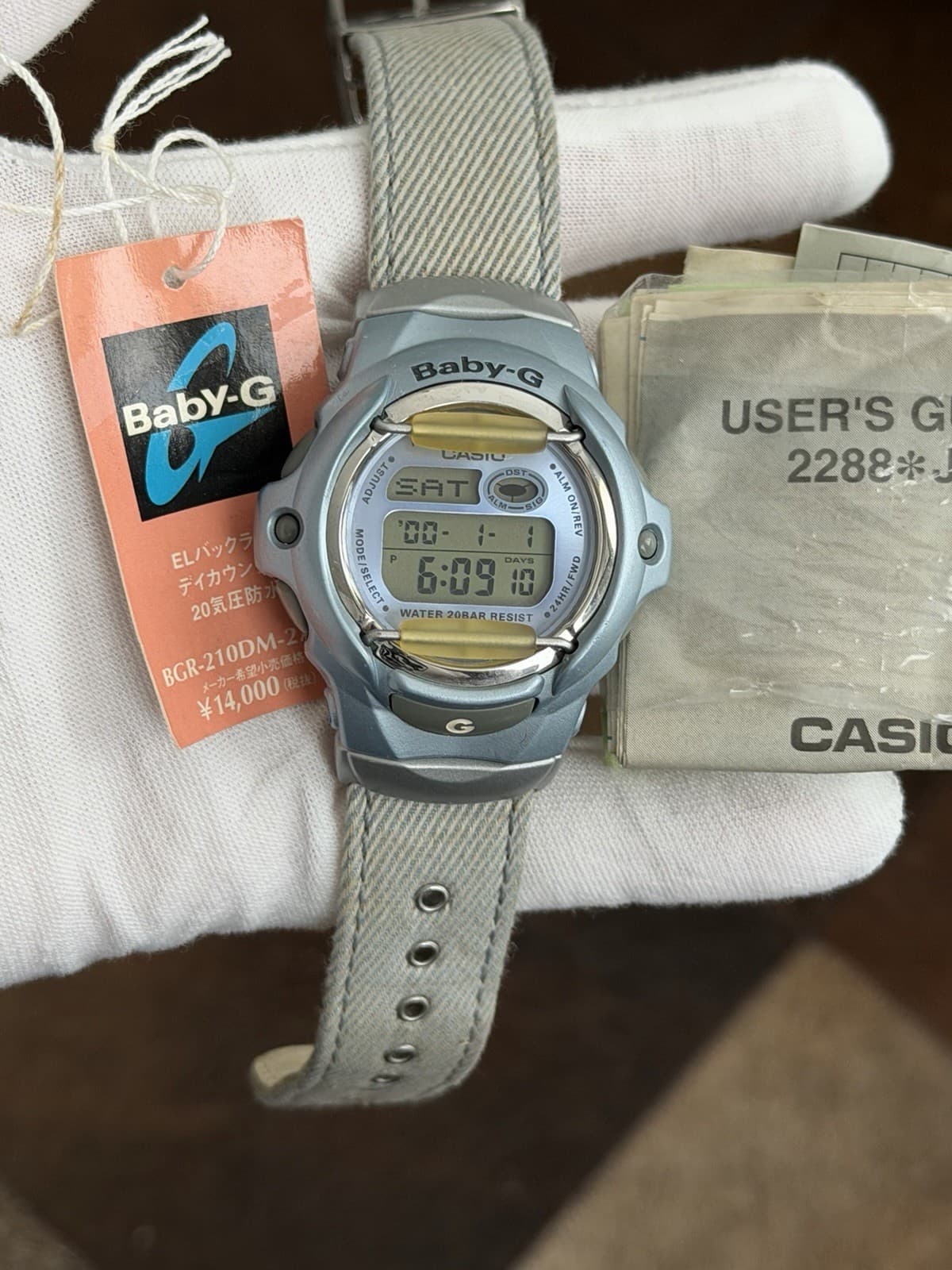 Rare Vintage Casio G-Shock Baby-G BGR-210 Digital Sports Watch JDM 1990s