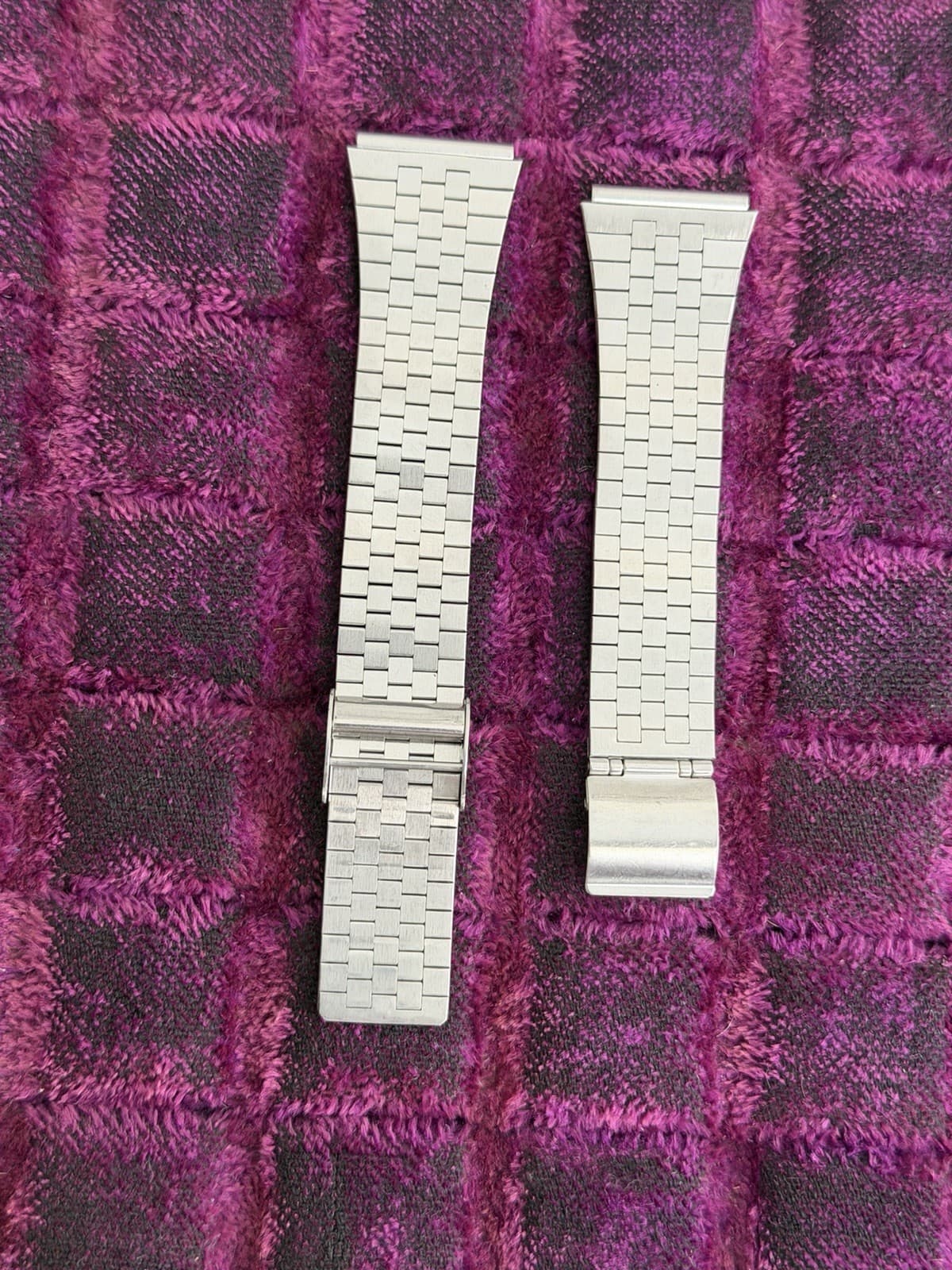 Vintage Seiko Stainless Steel Watch Band Bracelet XQB 410L 20mm JDM 1970s