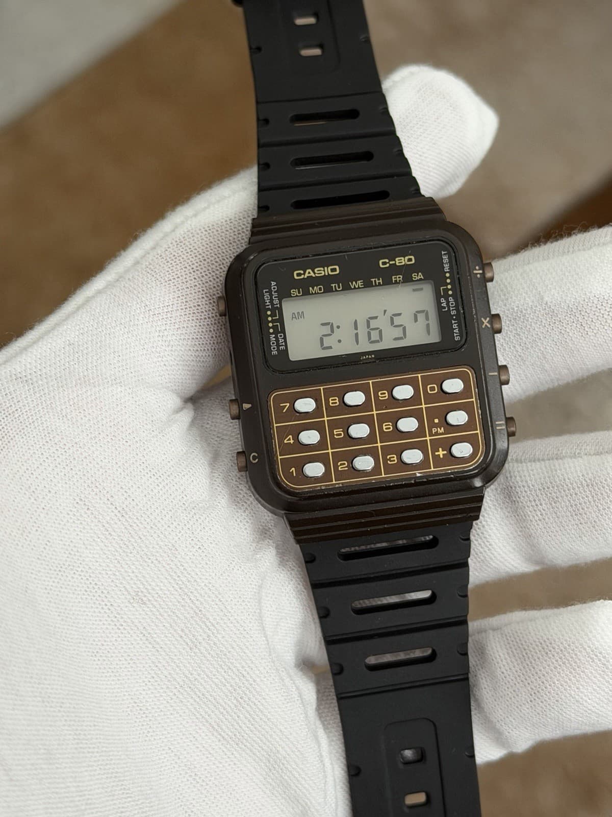 Rare Vintage Casio C-80 Men’s Digital Calculator Watch JDM 1980s Module 133