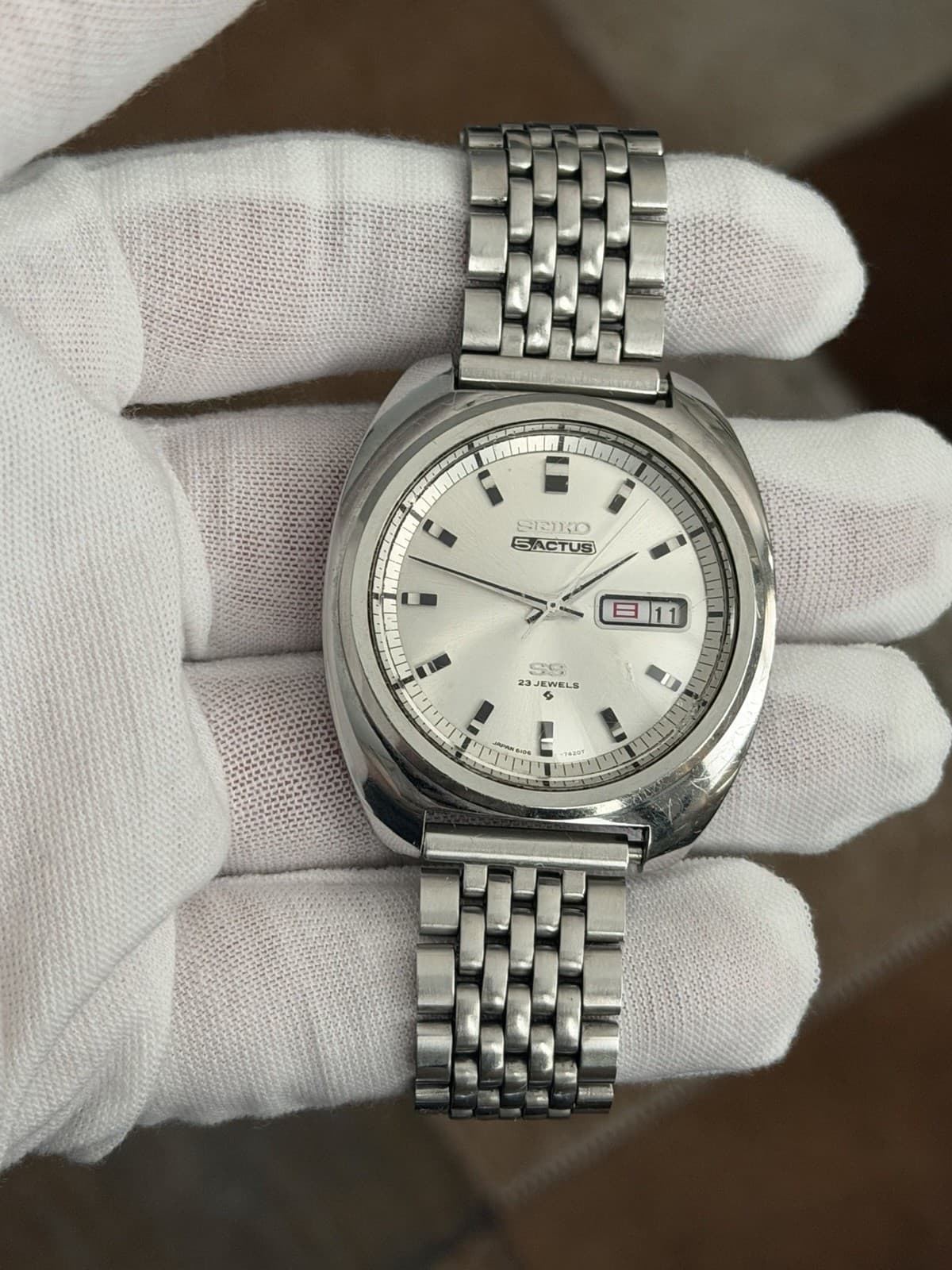 Rare Vintage Seiko 5 Actus 6106-7420 Men’s Automatic Dress Sports Watch JDM 60s