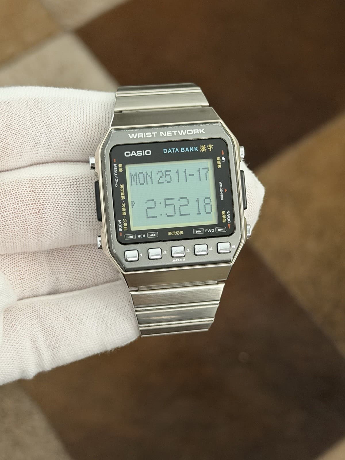 Rare Vintage Casio DKW-100 Wrist Network Data Bank Men’s Digital Kanji Watch JDM