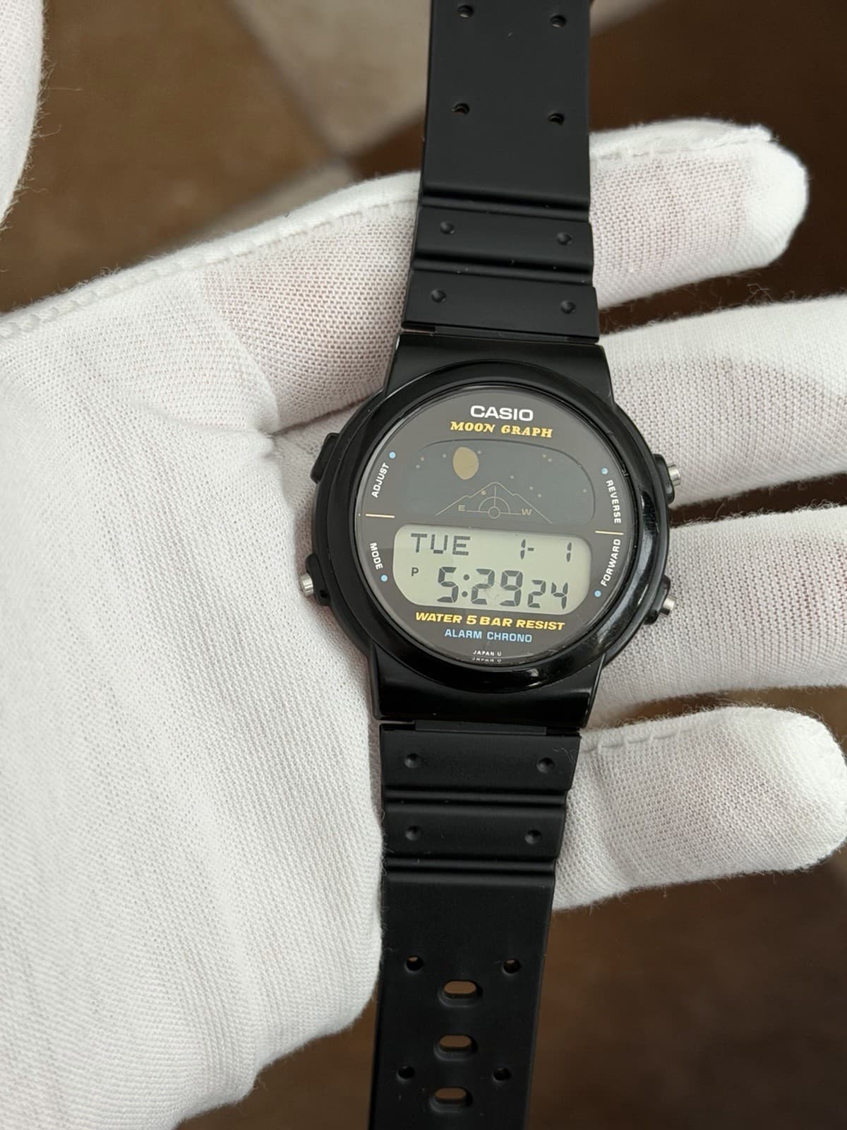 Rare Vintage Casio Moon Graph GMW-15 Men’s Digital Sports Watch JDM 1980s