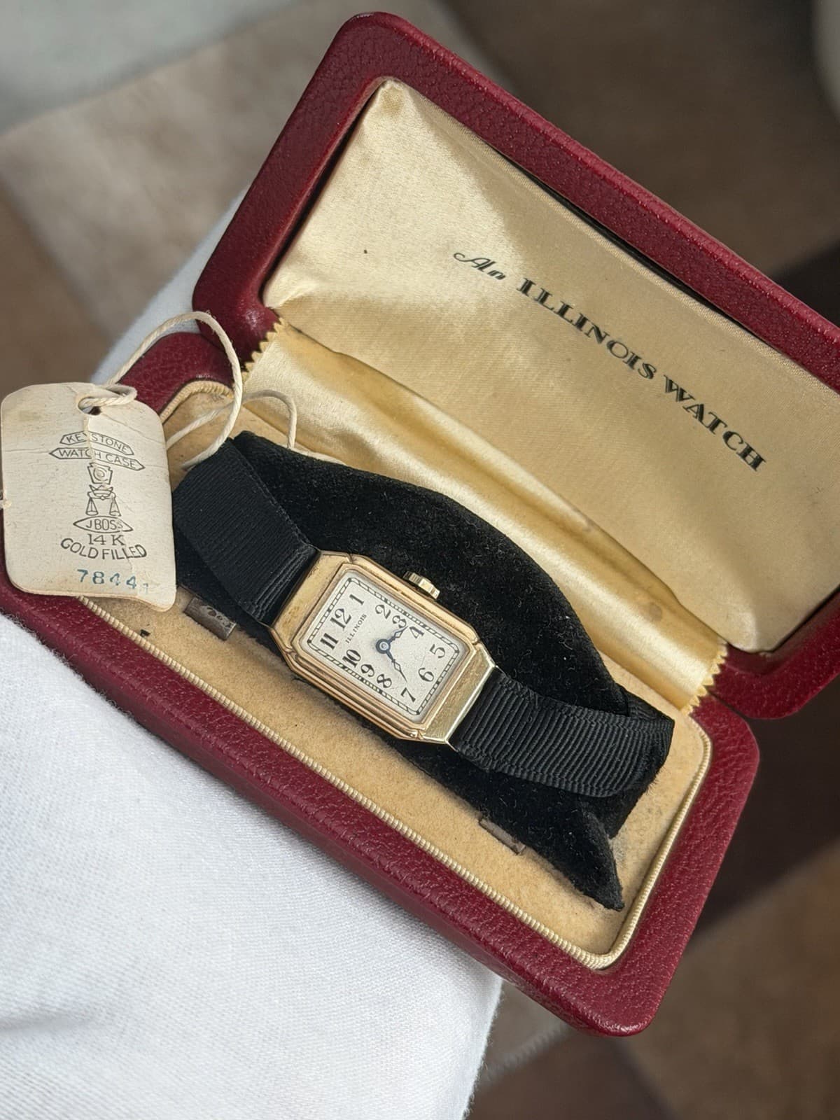 NOS Vintage Illinois Ladies Art Deco Classic Watch 1920s